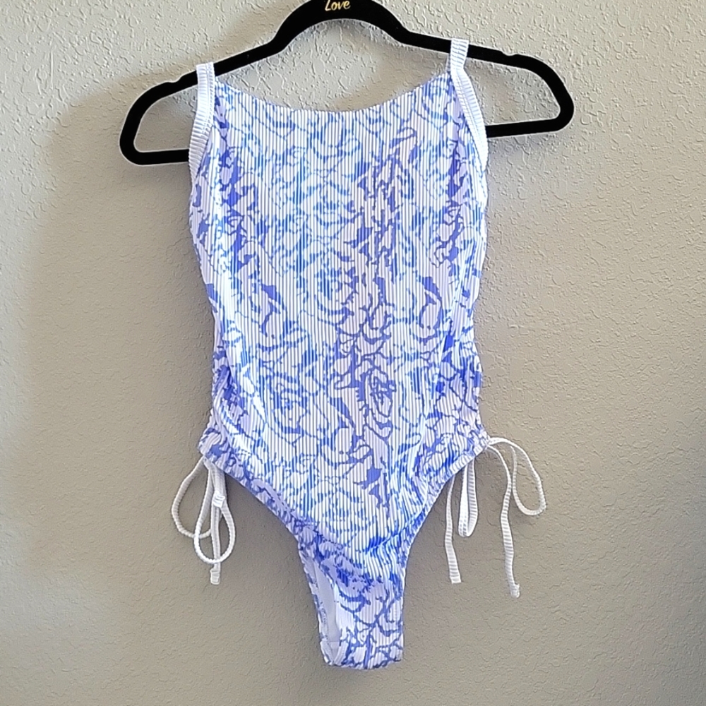 Shein-Rib one piece bathingsuit